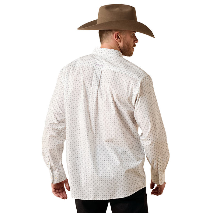 Ariat Men's Somers White Print Shirt