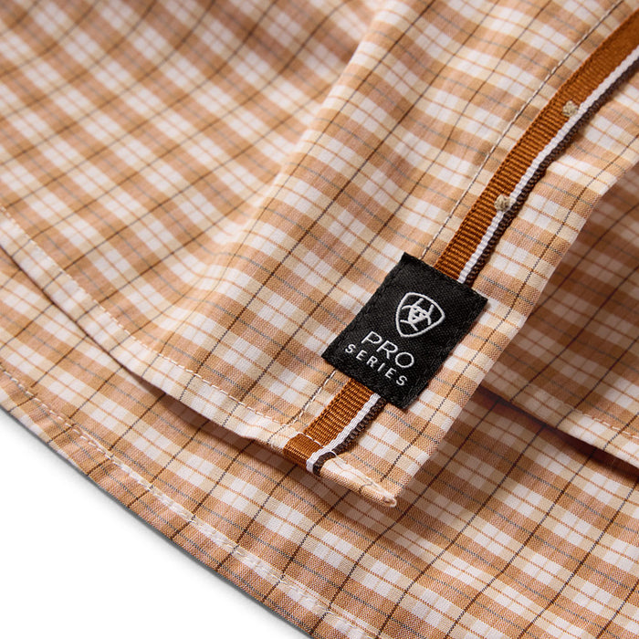 Ariat Men's Almond Plaid Pro Niles Shirt