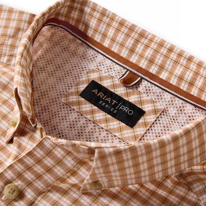 Ariat Men's Almond Plaid Pro Niles Shirt