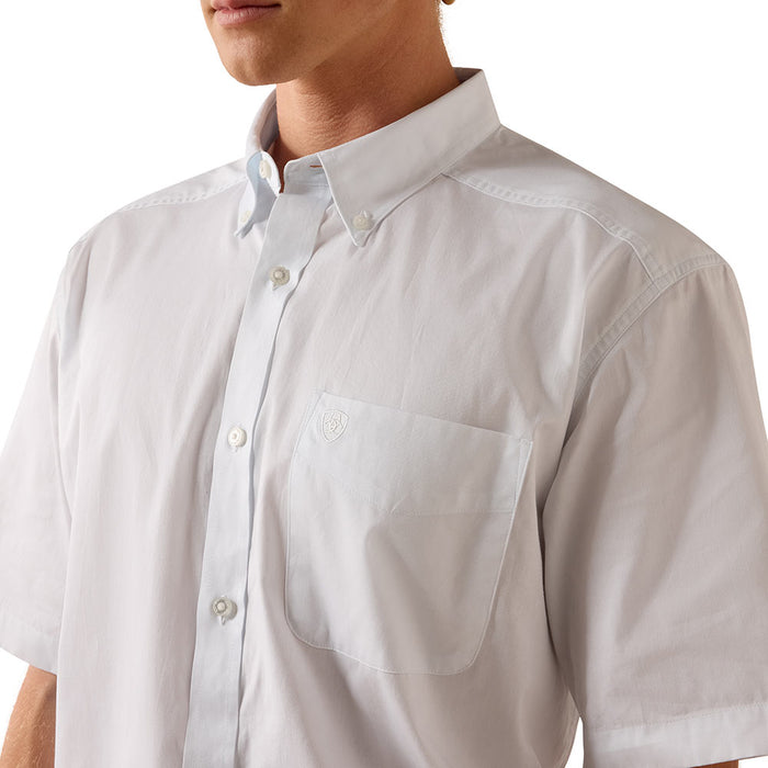 Ariat Men's White Light Weight Twill Classic Shirt
