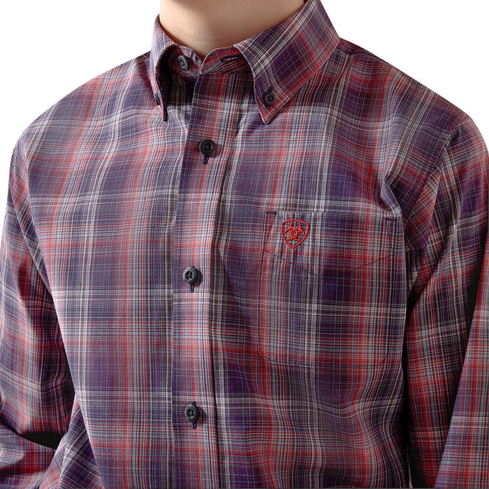 Ariat Boy's Evening Blue Pro Series Blaze Shirt