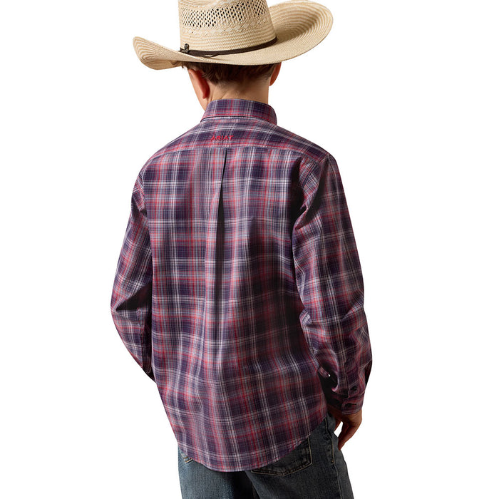 Ariat Boy's Evening Blue Pro Series Blaze Shirt