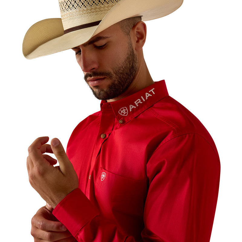 Ariat Men's Team Logo Tango Red & White Shirt