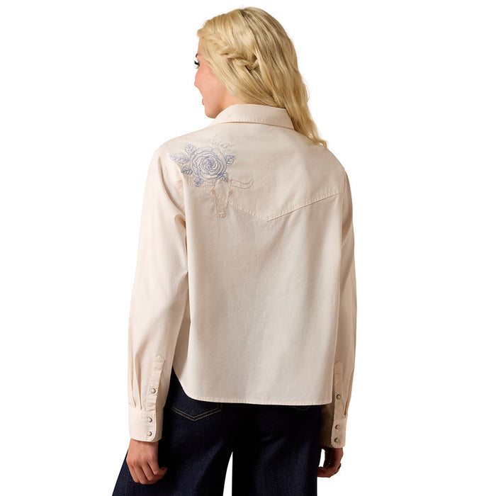 Ariat Women's Sea Salt Ashville Embroidered Shirt