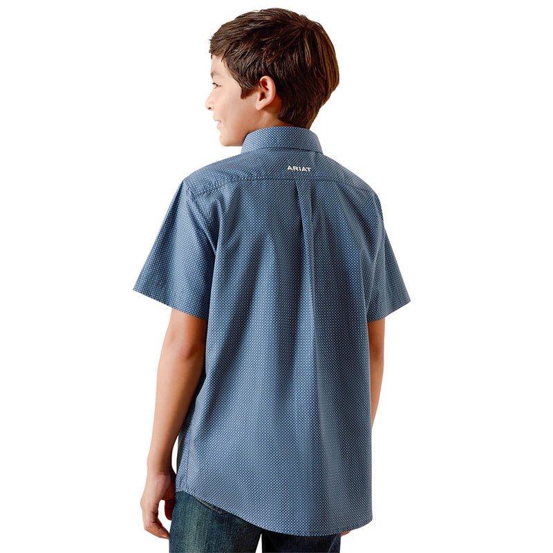 Ariat Boy's Storm Key Largo Mini Geo Print Shirt