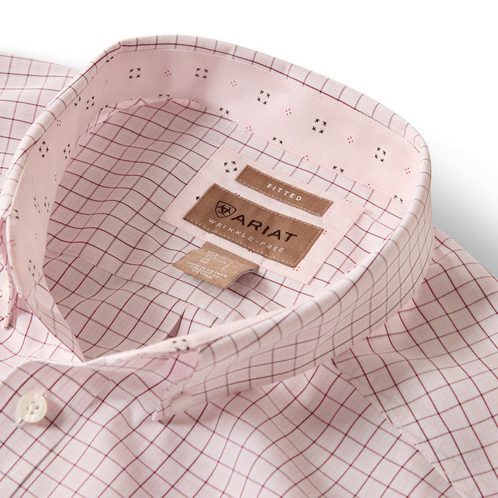 Ariat Men's Barely Pink Wrinkle Free Wenzel Shirt
