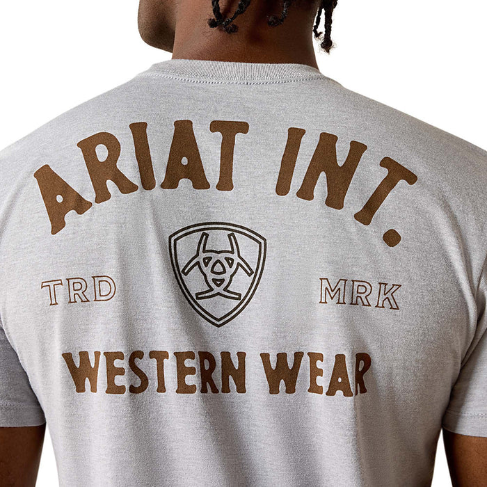 Ariat Men's Outline Shop Pewter Tee Shirt