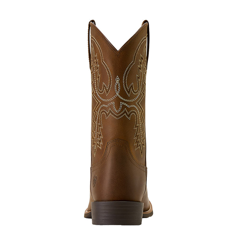 Ariat Men's Sport Stratten Distressed Brown Vamp and Top Round Toe