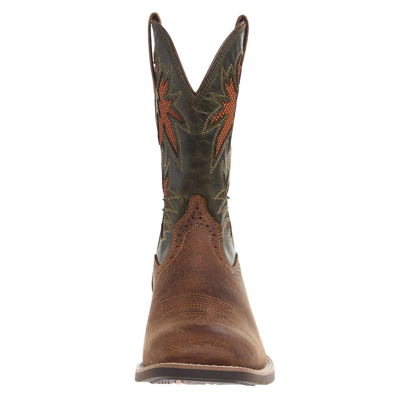 Ariat Men's Sport Cool VentTEK Buff Tan Dusty Olive Top