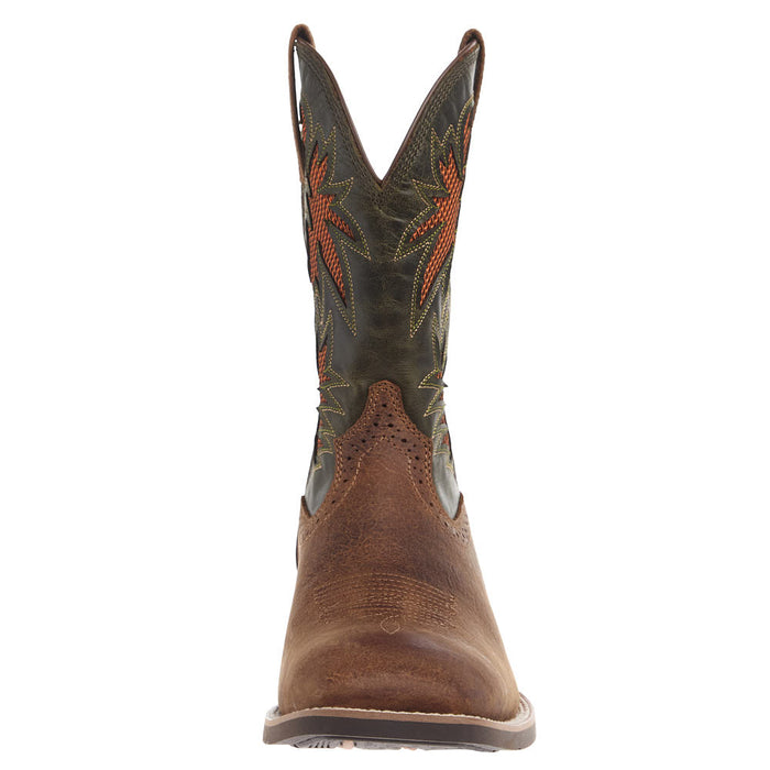 Ariat Men's Sport Cool VentTEK Buff Tan Dusty Olive Top