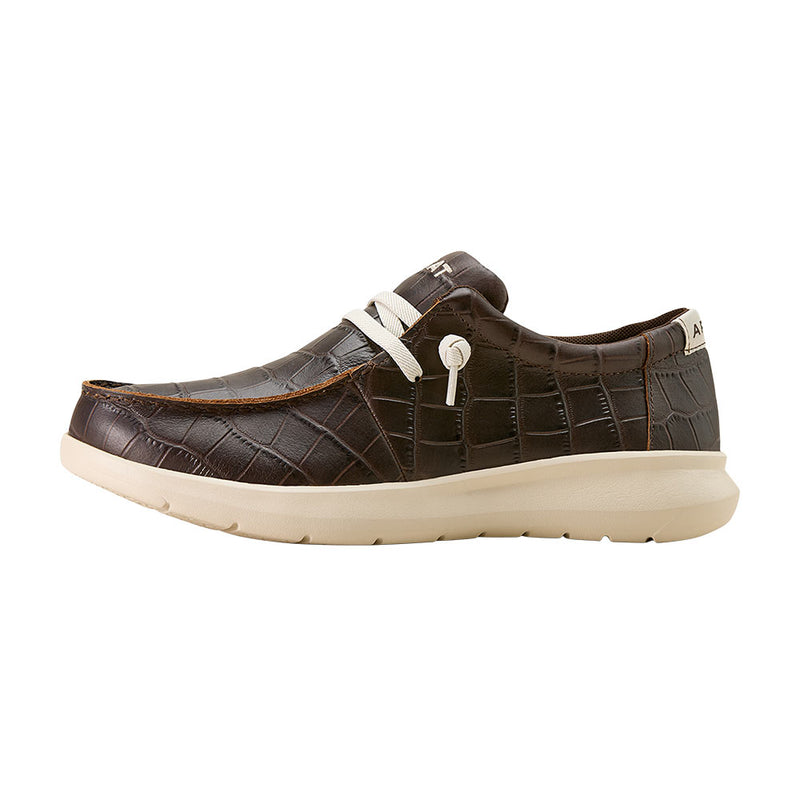 Ariat Men's Hilo Antique Tan Croc Print Casual Shoe