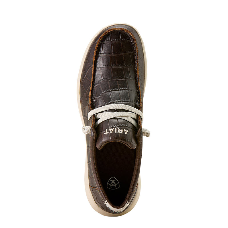 Ariat Men's Hilo Antique Tan Croc Print Casual Shoe