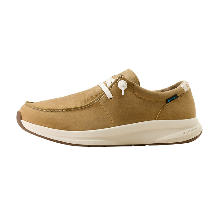 Ariat Men's Buckeye Waterproof Light Tan Croc Print Casual Shoe