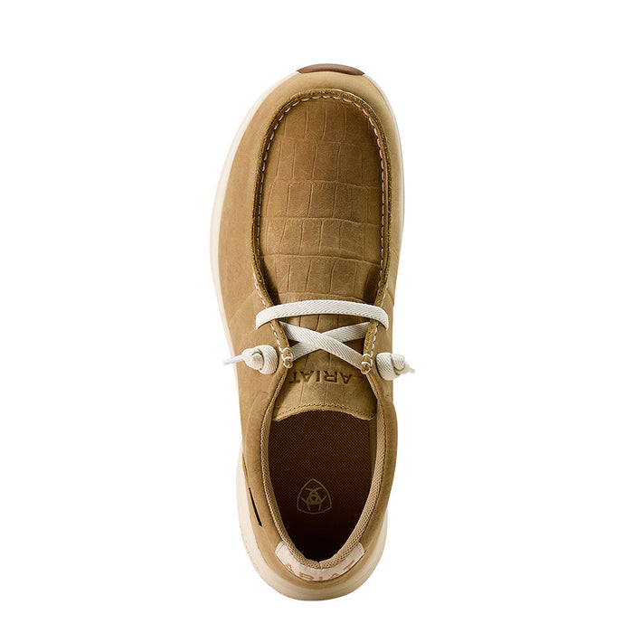 Ariat Men's Buckeye Waterproof Light Tan Croc Print Casual Shoe