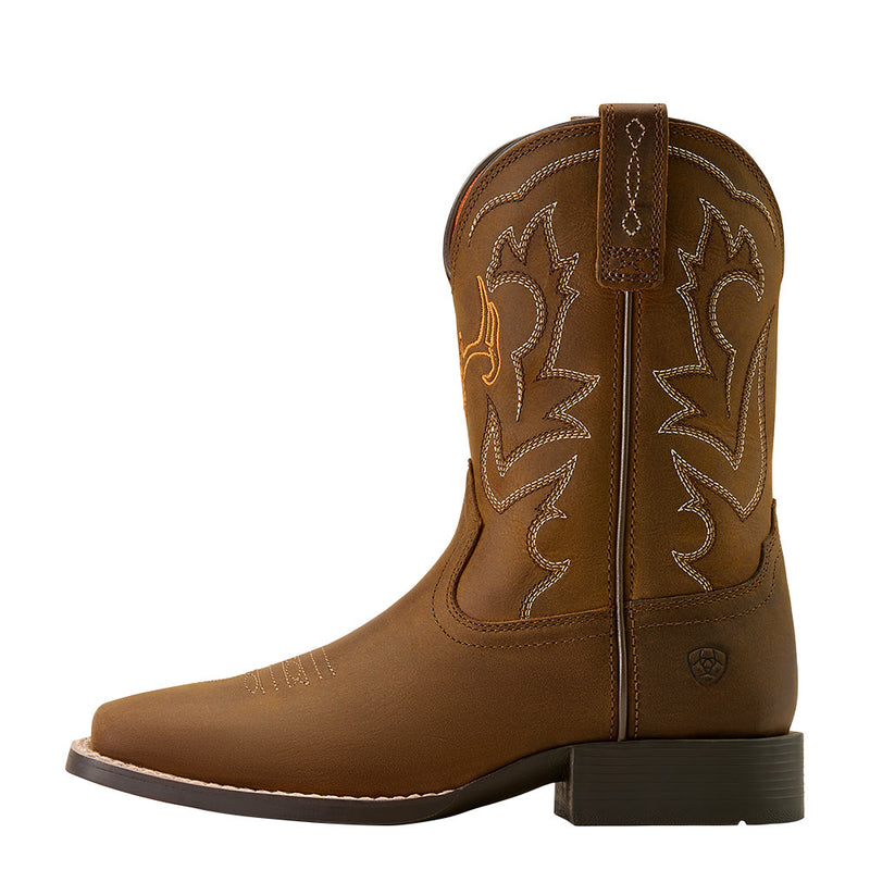Ariat Kid's Deer Ridge Distressed Brown Vamp and Top