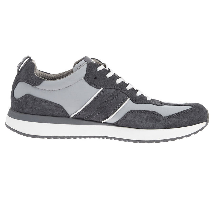 Ariat Men's Ranch Runner Light Grey Charcoal Suede Tennis Shoe