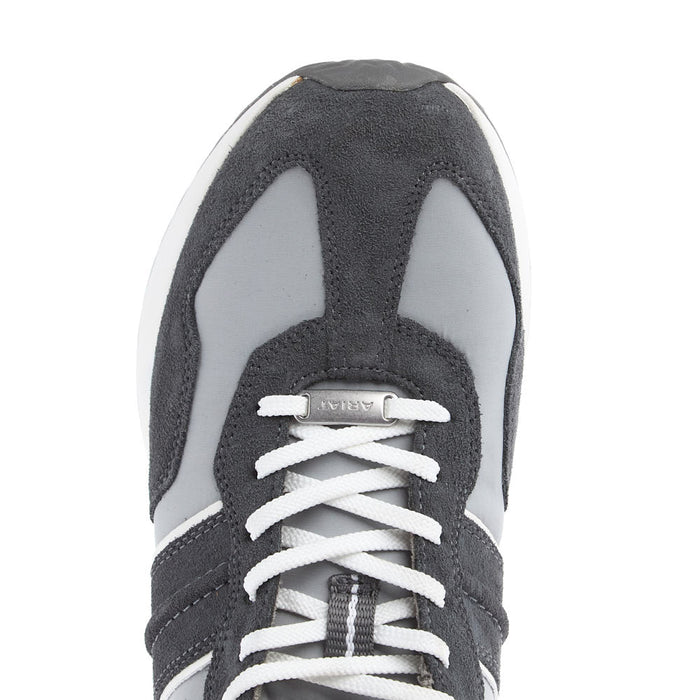 Ariat Men's Ranch Runner Light Grey Charcoal Suede Tennis Shoe