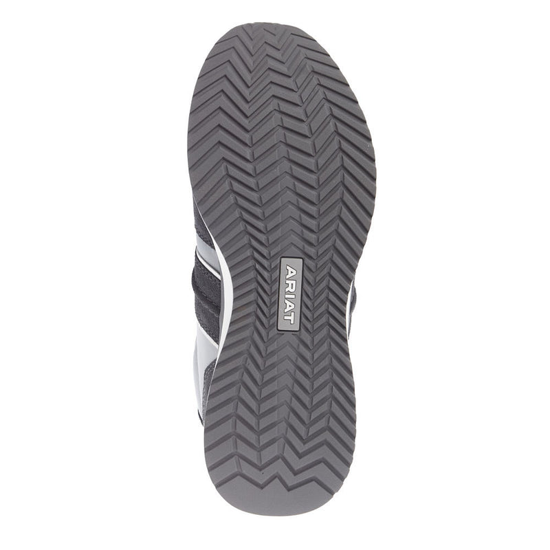 Ariat Men's Ranch Runner Light Grey Charcoal Suede Tennis Shoe