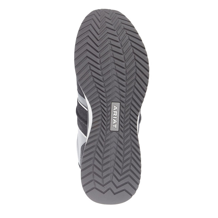 Ariat Men's Ranch Runner Light Grey Charcoal Suede Tennis Shoe