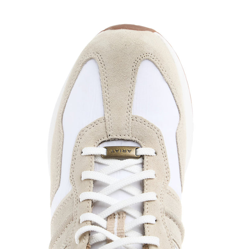 Ariat Men's Ranch Runner Cream Dusty Taupe Suede Tennis Shoe
