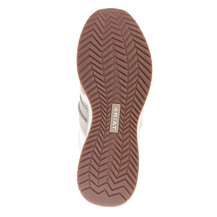 Ariat Men's Ranch Runner Cream Dusty Taupe Suede Tennis Shoe