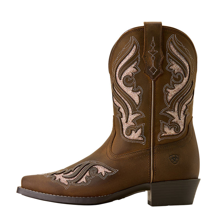 Ariat Kid's Fashion Bliss Sassy Brown Snip Toe Boot