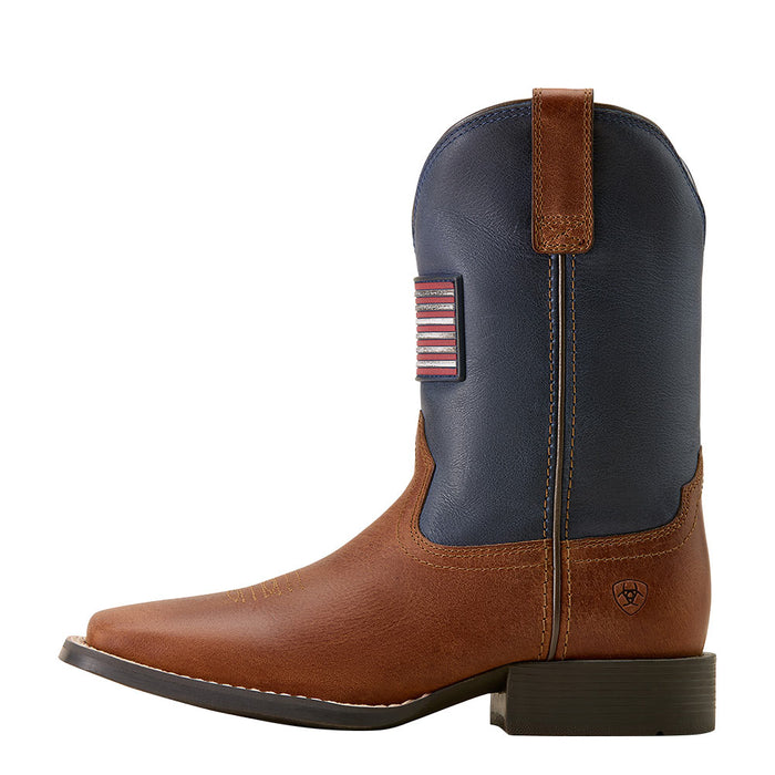 Ariat Kid's Freedom Rider Hickory Smoke Vamp Nightfall Navy Top