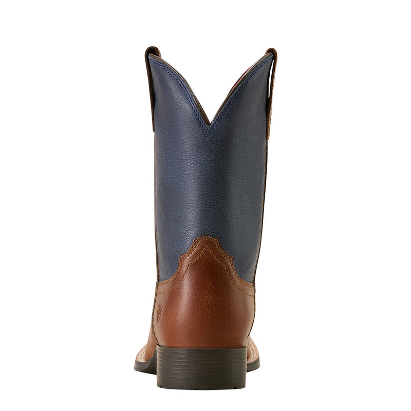 Ariat Kid's Freedom Rider Hickory Smoke Vamp Nightfall Navy Top