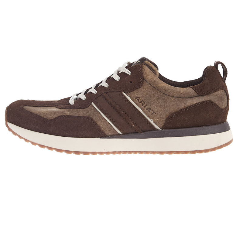 Ariat Men's Ranch Runner Barley Brown Bomber Tennis Shoe