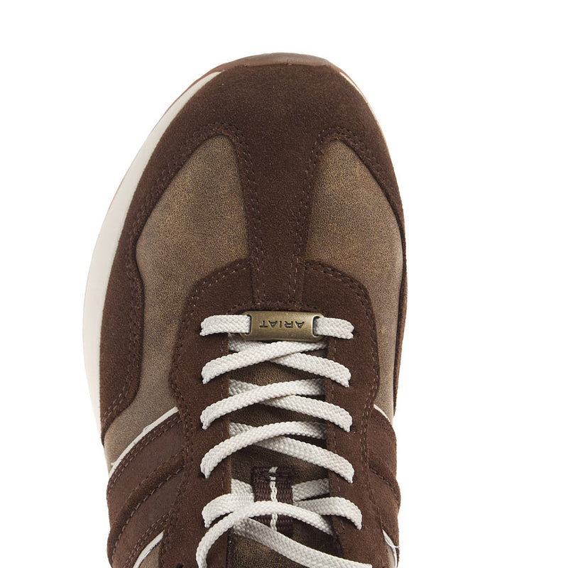 Ariat Men's Ranch Runner Barley Brown Bomber Tennis Shoe