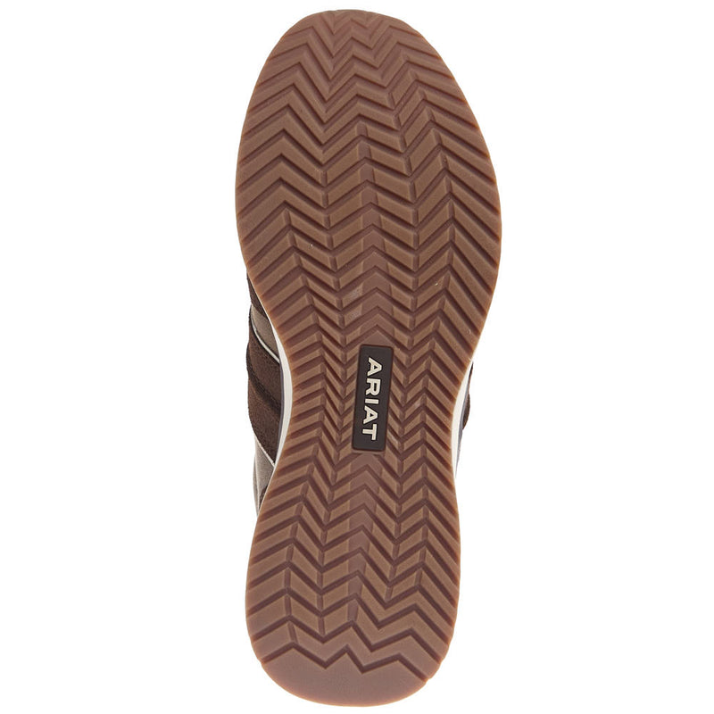 Ariat Men's Ranch Runner Barley Brown Bomber Tennis Shoe