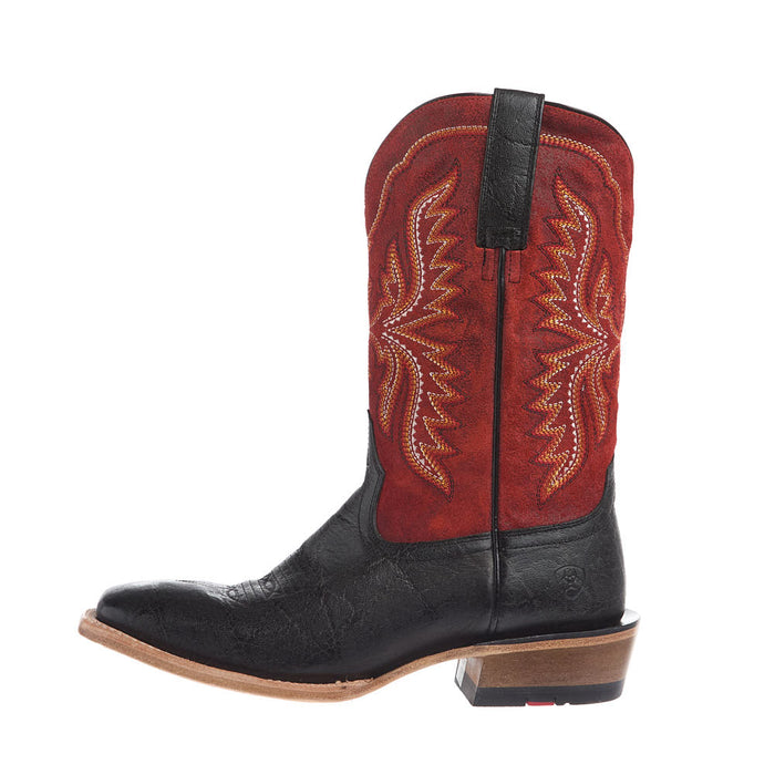 Ariat Men's Preston Black Elephant Print Vamp Flaming Hot Top
