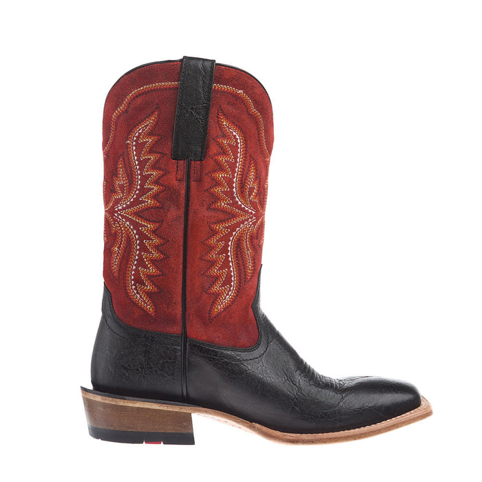 Ariat Men's Preston Black Elephant Print Vamp Flaming Hot Top