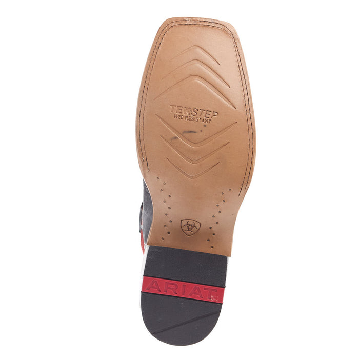 Ariat Men's Preston Black Elephant Print Vamp Flaming Hot Top
