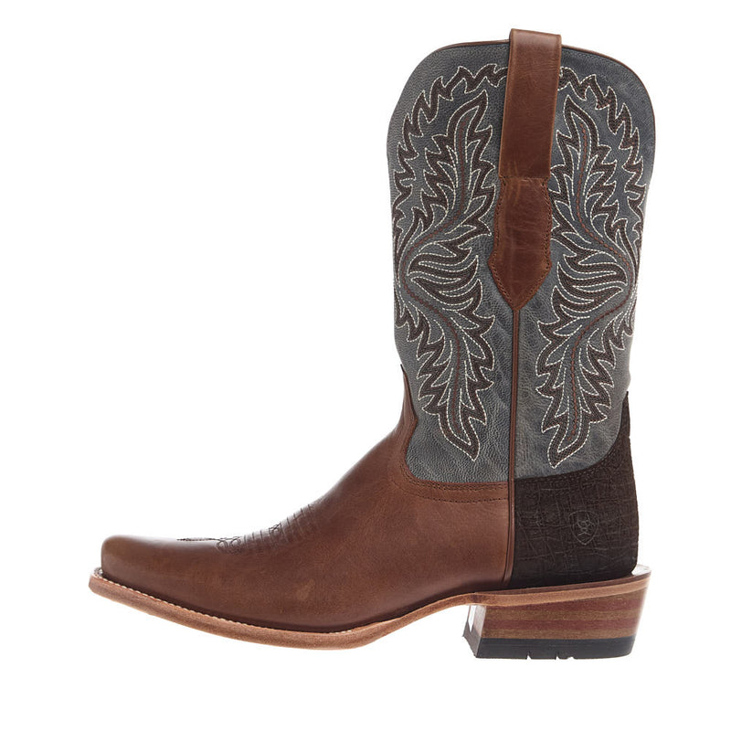 Ariat Men's Futurity Deal Rawhide Tan Vamp 12in Frosted Blue Top