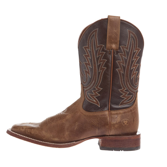 Ariat Men's County Roads Wheat Tan Vamp 11in Santa Fe Brown Top
