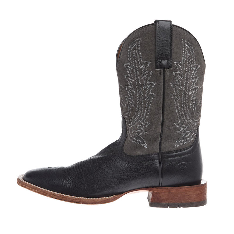 Ariat Men's County Roads Nightshade Black Vamp 11in Gunmetal Grey Suede Top