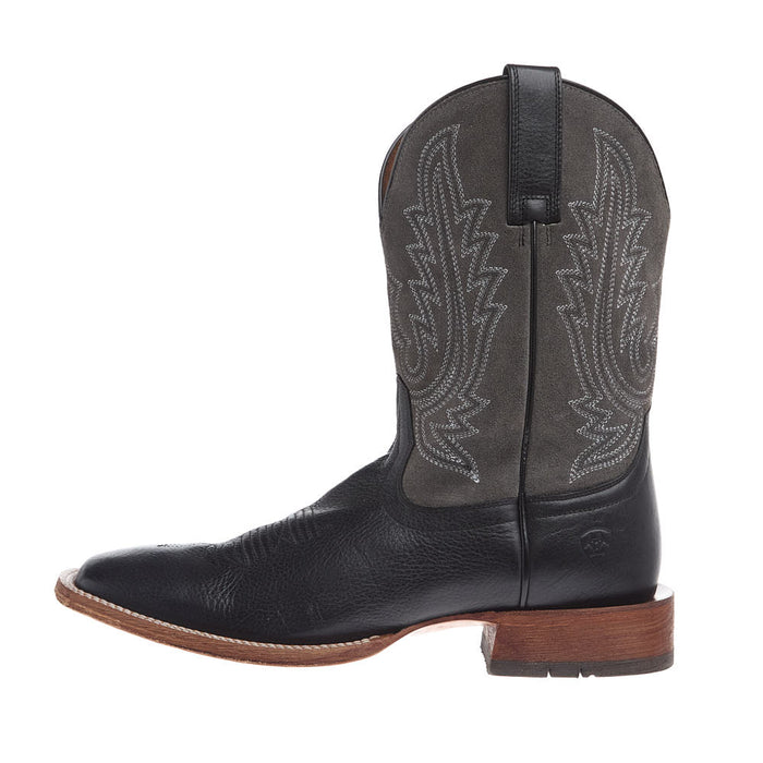 Ariat Men's County Roads Nightshade Black Vamp 11in Gunmetal Grey Suede Top