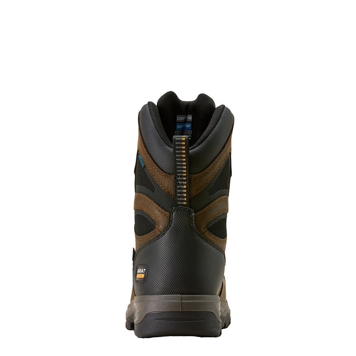 Ariat Men's Turbo DuraTread 8in Waterproof Brown Carbon Round Toe Work Boot