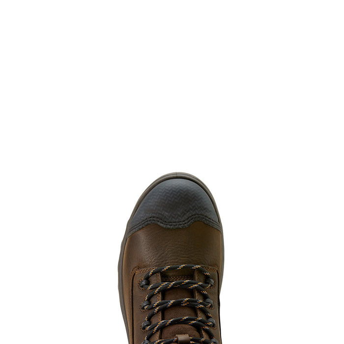 Ariat Men's Turbo DuraTread 8in Waterproof Brown Carbon Round Toe Work Boot