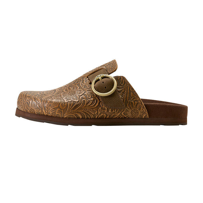 Ariat Women's Country Mule Brown Floral Embossed Casual