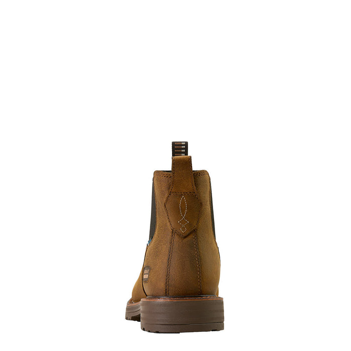 Ariat Men's Activator Chelsea 6In Brown Waterproof Wide Square Steel Toe Work Boot