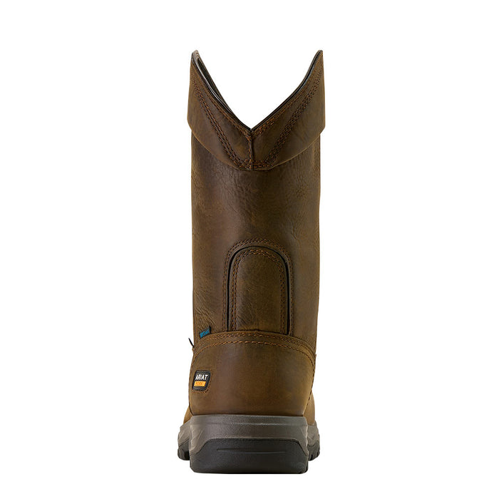 Ariat Men's Turbo Duratread 11In Brown Waterproof Carbon Round Toe Work Boot