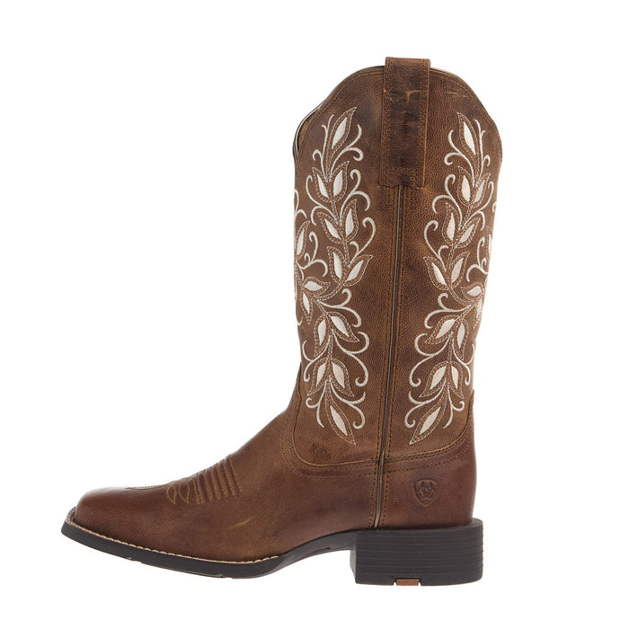 Ariat Women's Round Up Brown Vamp 12
