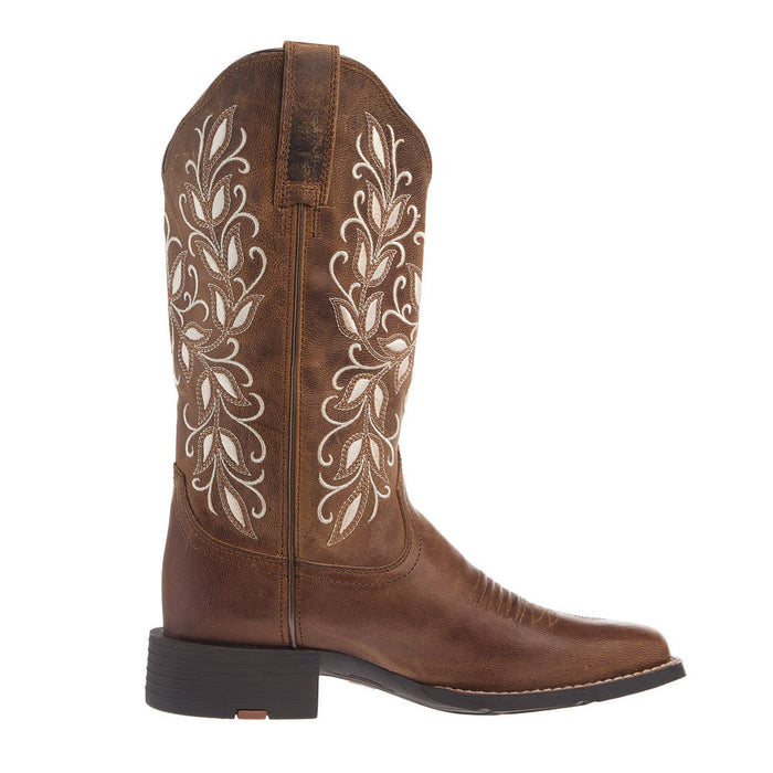 Ariat Women's Round Up Brown Vamp 12
