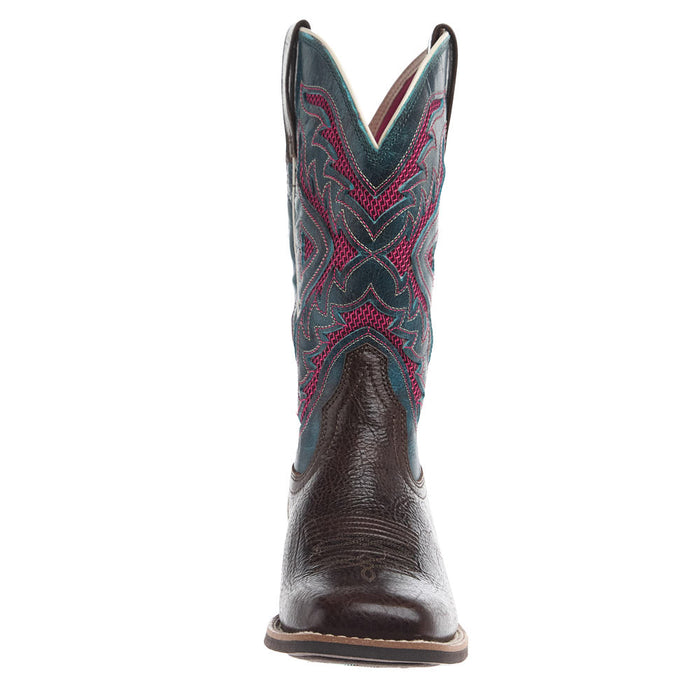 Ariat Women's VentTek Chocolate Chip Vamp 11in Loyal Blue Top Boot