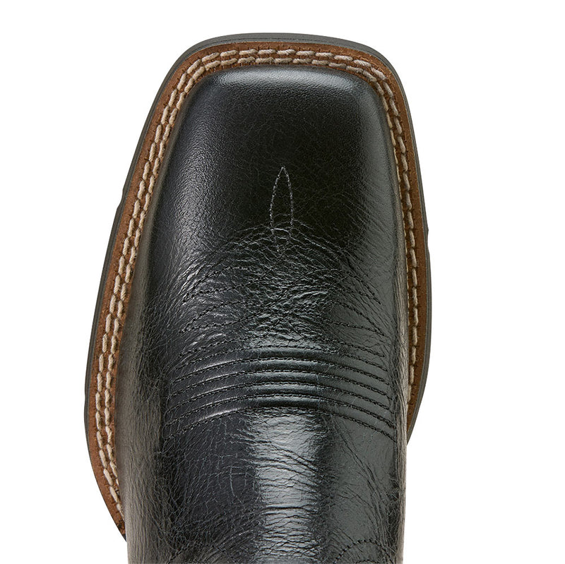 Ariat Women's Round Up Ruidoso Black Vamp 12in Black Patent Top Boot