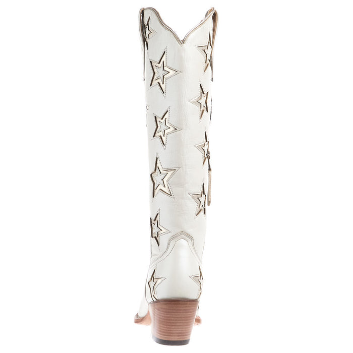 Ariat Women's Casanova Star Ivory Pearl Vamp 16in.in Matching Top Boot