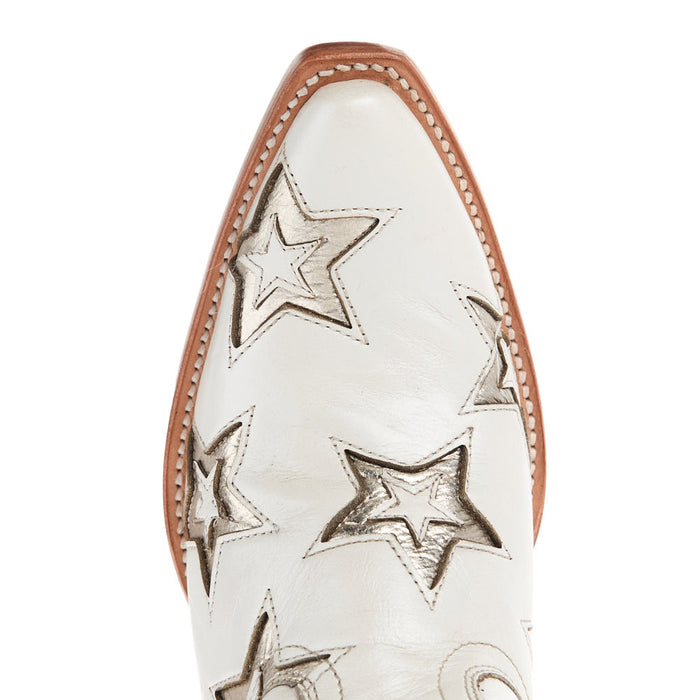 Ariat Women's Casanova Star Ivory Pearl Vamp 16in.in Matching Top Boot