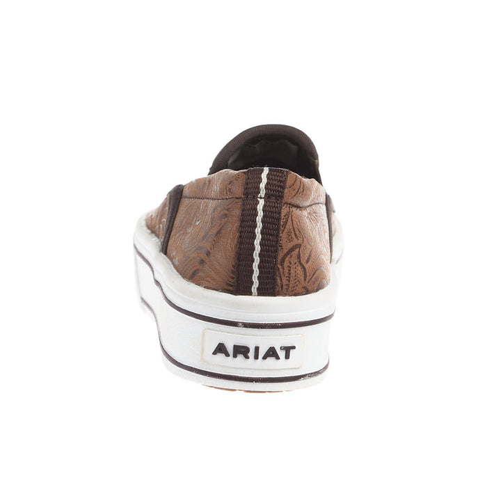 Ariat Women's Skylar Brown Floral Embossed Slip On Casual